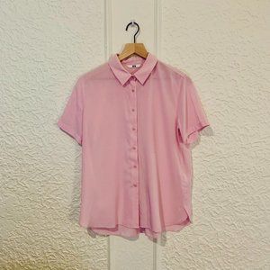 Uniqlo Button-Down Shirt | Light Pink | Size M